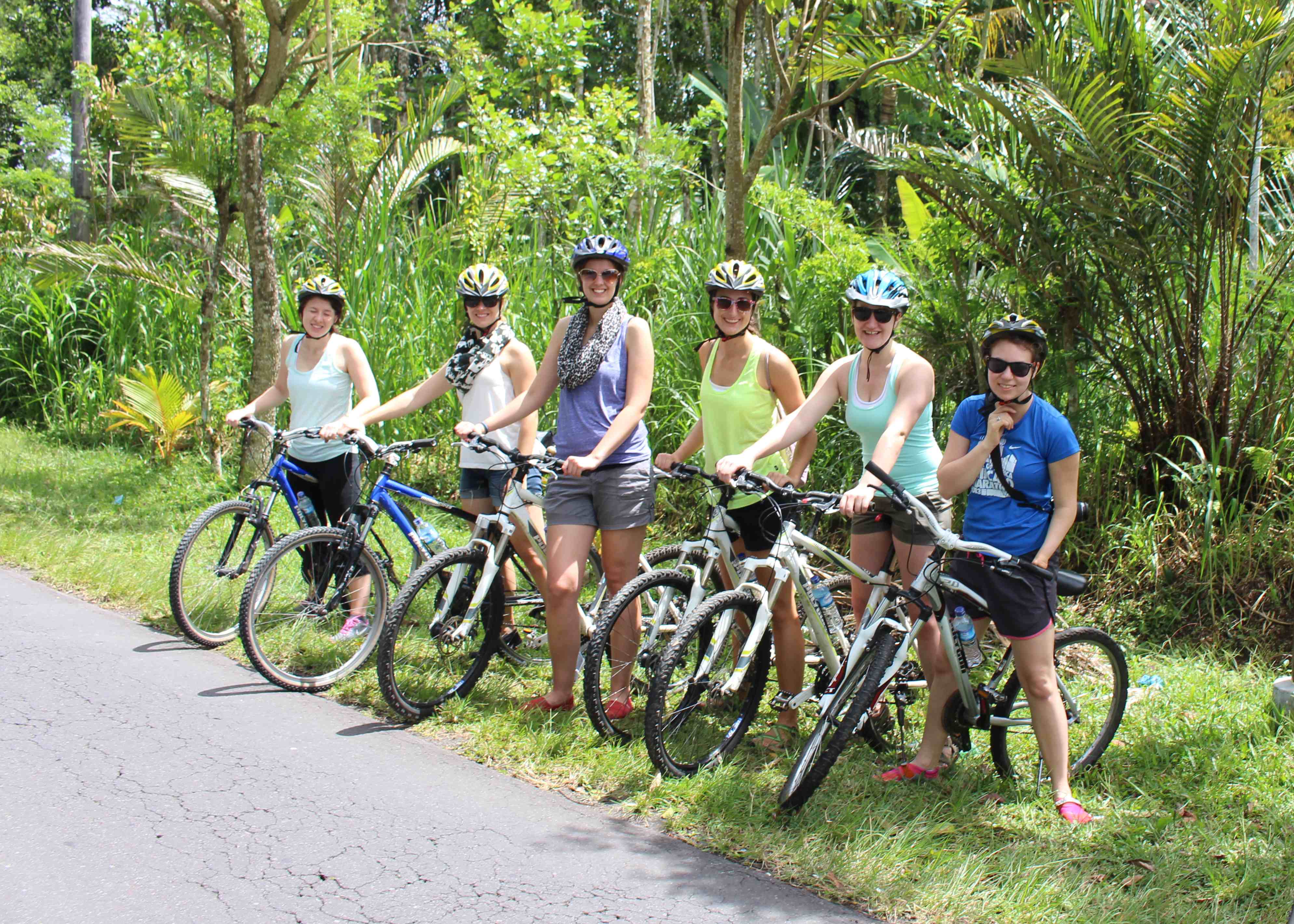 morning cycling in ubud
